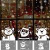 White Christmas Window Stickers Santa Claus Christmas Wall Sticker Ornaments   DIY