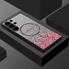 Magnetic Romantic Love Hearts Case For Samsung Galaxy S25 S24 FE S25 Edge S24 S23 S22 S21 Ultra S25 Plus For Magsafe Phone Cover