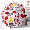 1pc Cute Cartoon Automatic Folding Umbrella - 8-Rib Iron Frame, Windproof, Portable Sunshade with Plastic Handle for Travel & Outdoor Activi