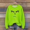 Long Sleeve Pullover Sweaters For Women O Neck Casual Cute Printing Knit Oversized Sweater