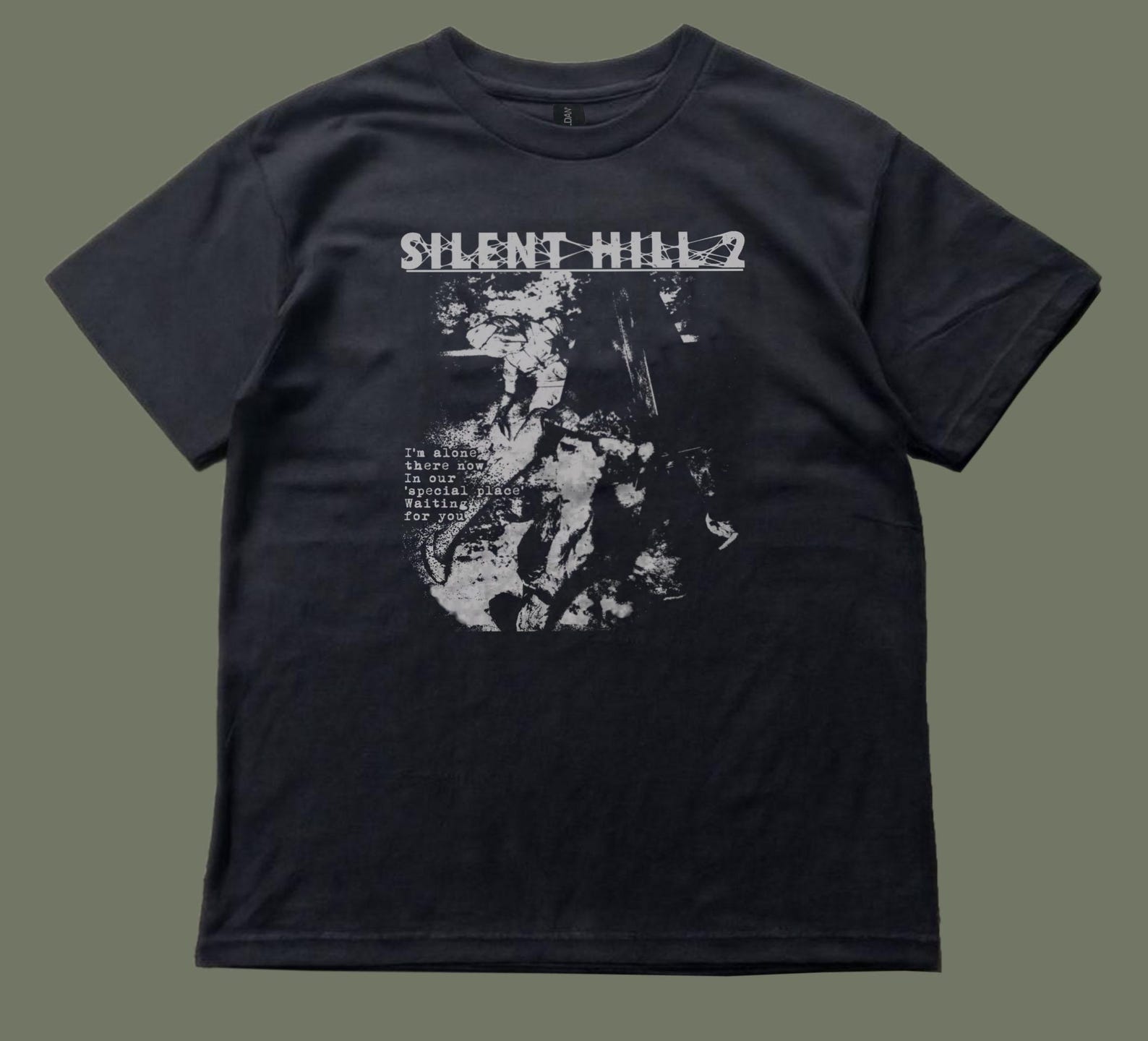Silent Hill 2 Black Tee,unisex,graphic tee XL