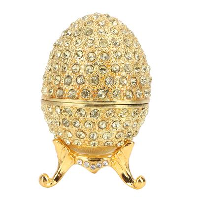 Enameled Easter Egg Vintage Style Jewelry Organizer Trinket Box Decoration Crafts Gift