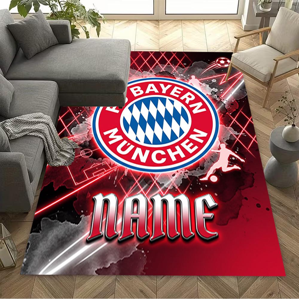 Fc Bayern Munich Fan Art Floor Mat Perfect for Study Room Hallway Balcony Game Room Anti-slip Rug Office Home Decor Perfect Gift for Friends & Family