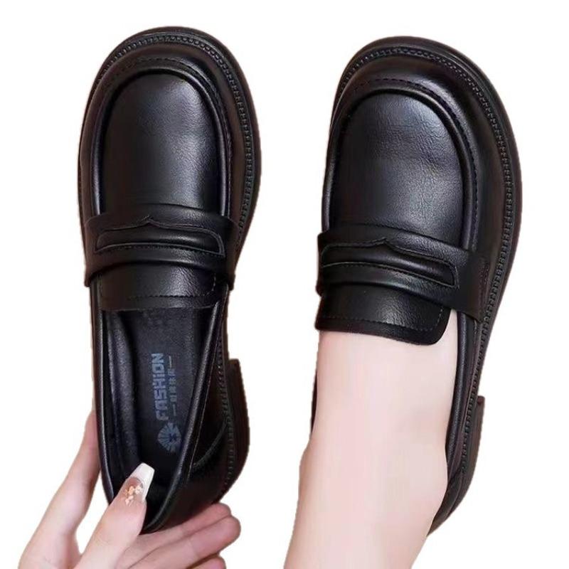 New Soft-soled Shoes Autumn Versatile Soft Leather Single Shoes Women's Small Leather Shoes Versatile Tide