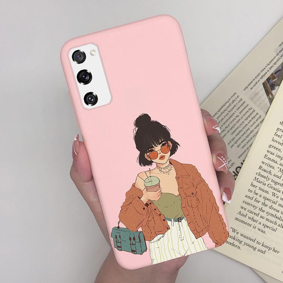 Case for Fundas Samsung Galaxy S20 FE S 20 FE S20FE Case Samsung S20 FE Phone Silicone Flower Cute Soft Back Cover Cases Bumper