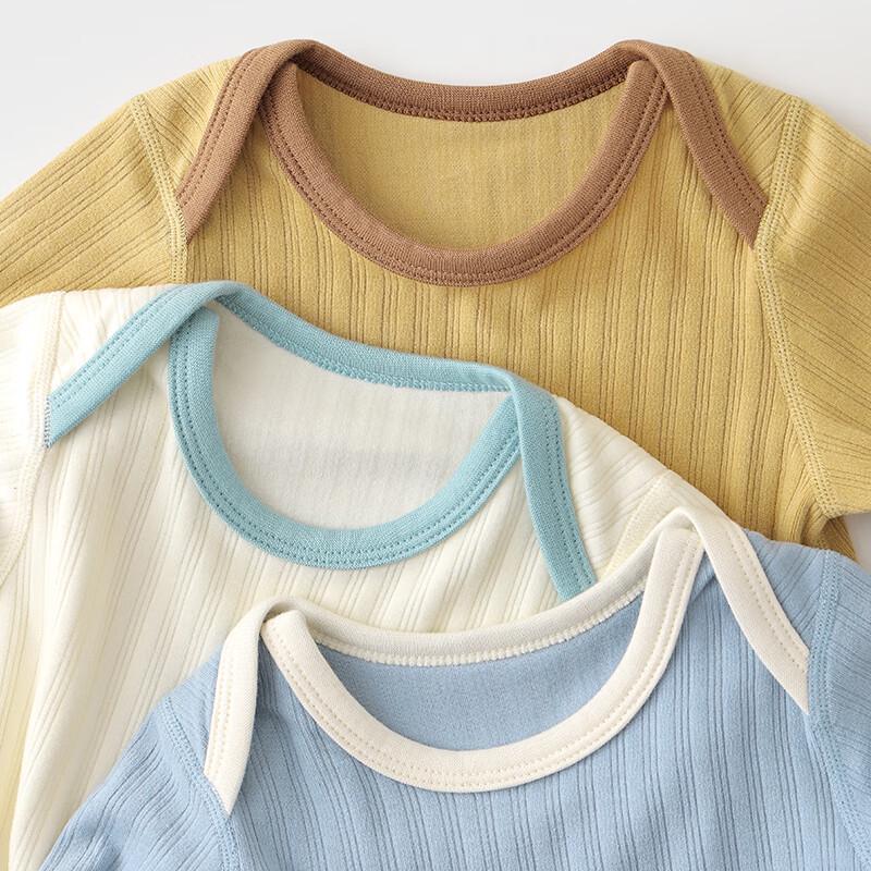 Baby Long Sleeve Contrast Color Bodysuit