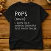Streetwear Tshirt Pops Grandpa Definition Grandfather Funny Cotton T Shirts Novelty Tshirt For Unisex Summer Y2k Fun Top Tees