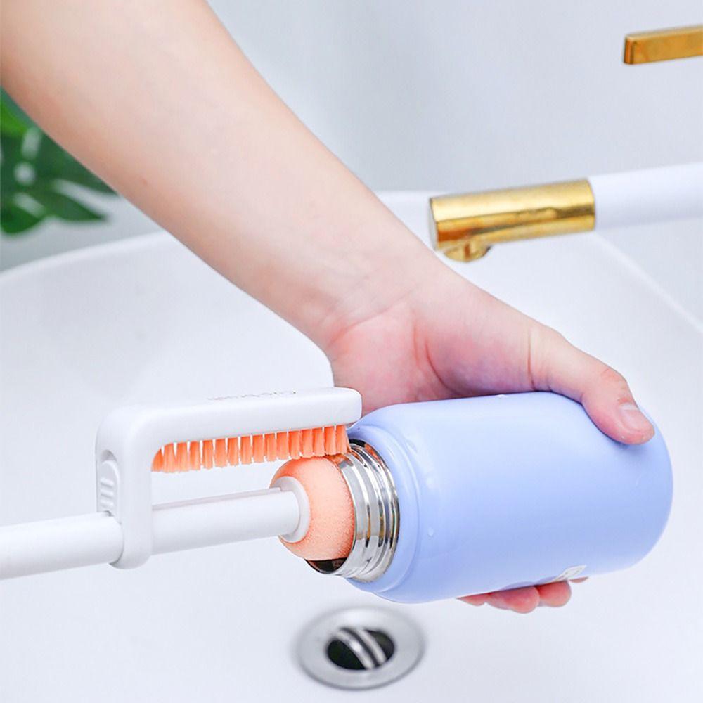 

3 in 1 Bottle Brush Sponge Cleaning Tools Durable Bottle Cleaner Home