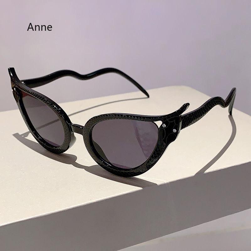 

New Cat Eye Sunglasses Women Fashion Vintage Snakelike Female Shades Designer Luxury Sun Glasses UV400 Eyewear Oculos