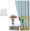 Kids Cartoon Pencil Curtains Colorful Crayons Art Printed School Curtain Nursery Bedroom Living Room Home Polyester With Rod Pocket Washable Sitting