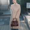 YUYULA Leather Handbag, Women's Crossbody Bag, Shoulder Bag, Coffee Color