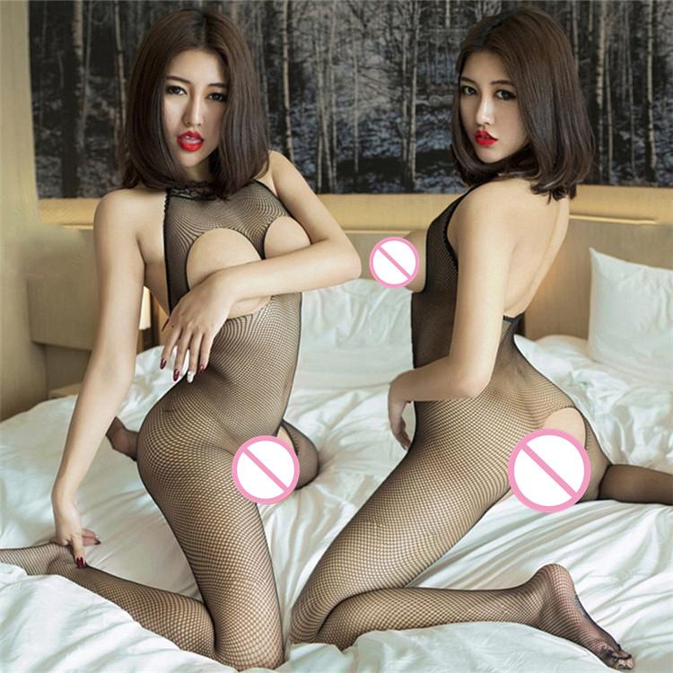 Transparent Body Ženy Sexy Body Punčochy Kostýmy Body Suit Body Punčochy s otevřeným rozkrokem Sex Erotické spodní prádlo