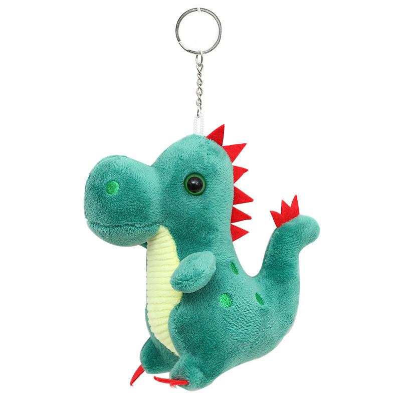 

Cuddly Crystal Super Soft Dinosaur Plush Keychain Ideal For Gifts And Decor темно-зелений колір