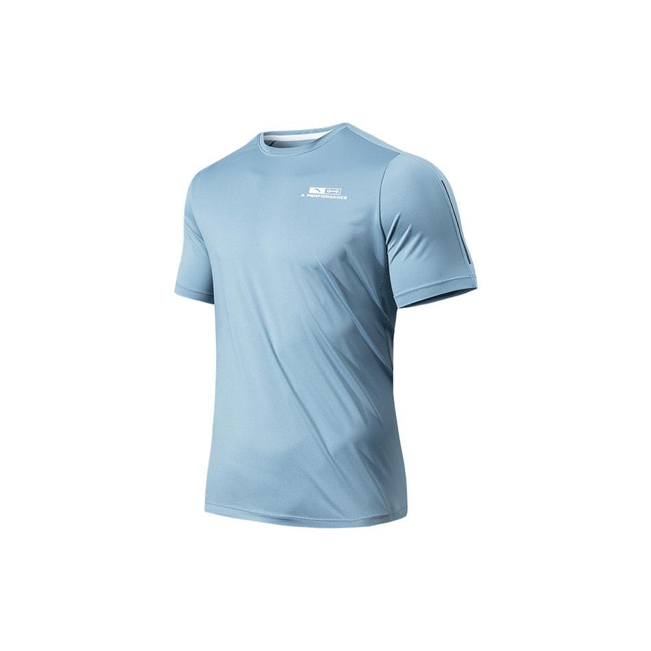 

Anta Футболка с круглым вырезом и принтом логотипа и букв, мужские топы, цвет серый 952327126-1 XXXL