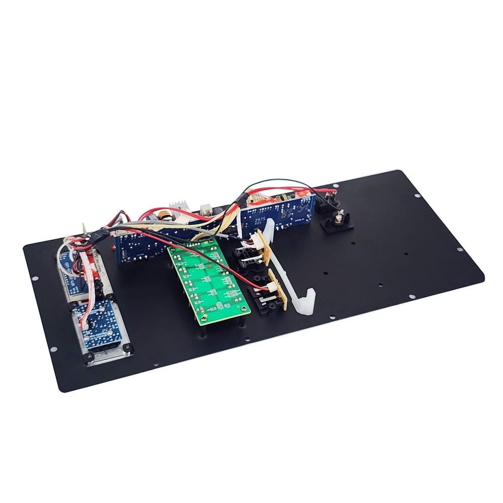 12V Digital Bluetooth 100W Amplifier Board for 8-18 Inch Speaker with Microphone Guitar U-Disk Input Recording Amplifiers Input 38 16 CM