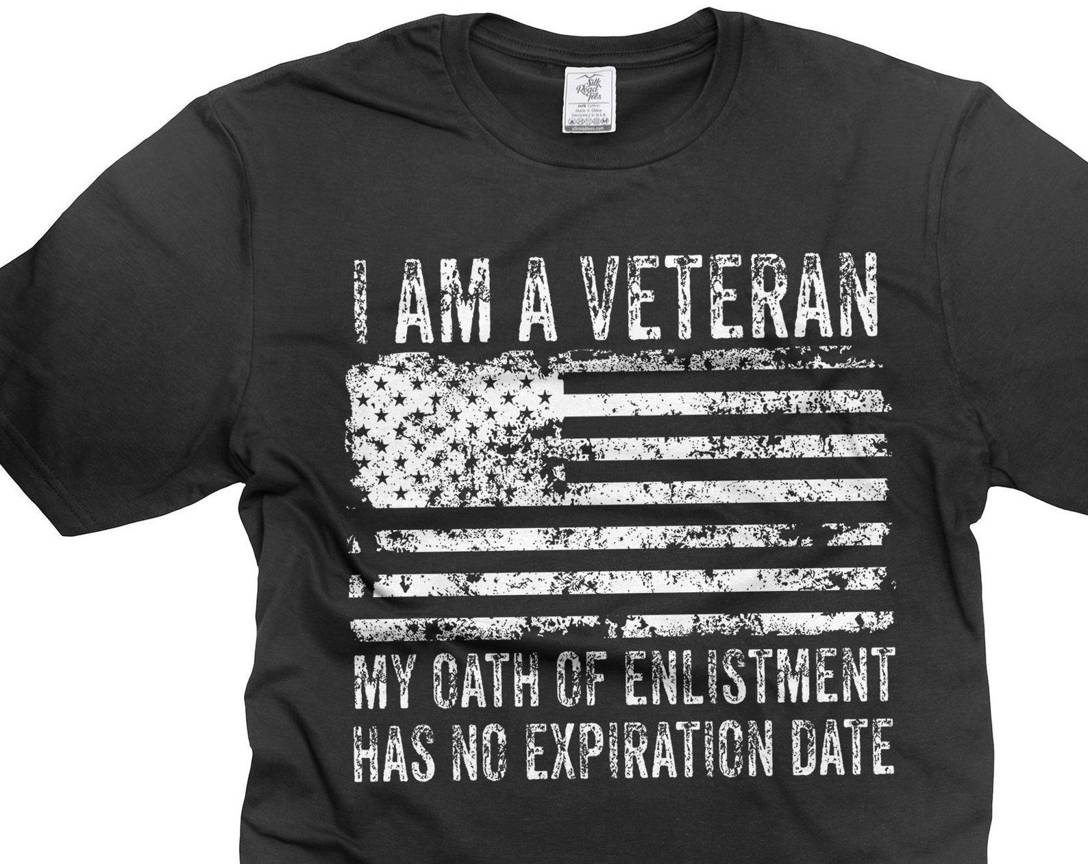 Mens Veteran T-Shirt I Am A Veteran Shirt Veteran USA Flag Tee Shirt USA Patriotic Shirt US flag Shirt Veteran Gifts For Him Dad Grandpa XL