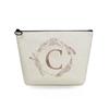 Women Circular letter Print Cosmetic Bag Toiletries Organize Travel Storage Case 6751 KTB