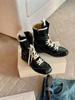 Retro lace-up Martin boots women's retro western style versatile and thin locomotive boots autumn and winter Maillard strap short boots