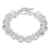 Personalized Silver Hollow Bracelet: European & American Fashion Jewelry