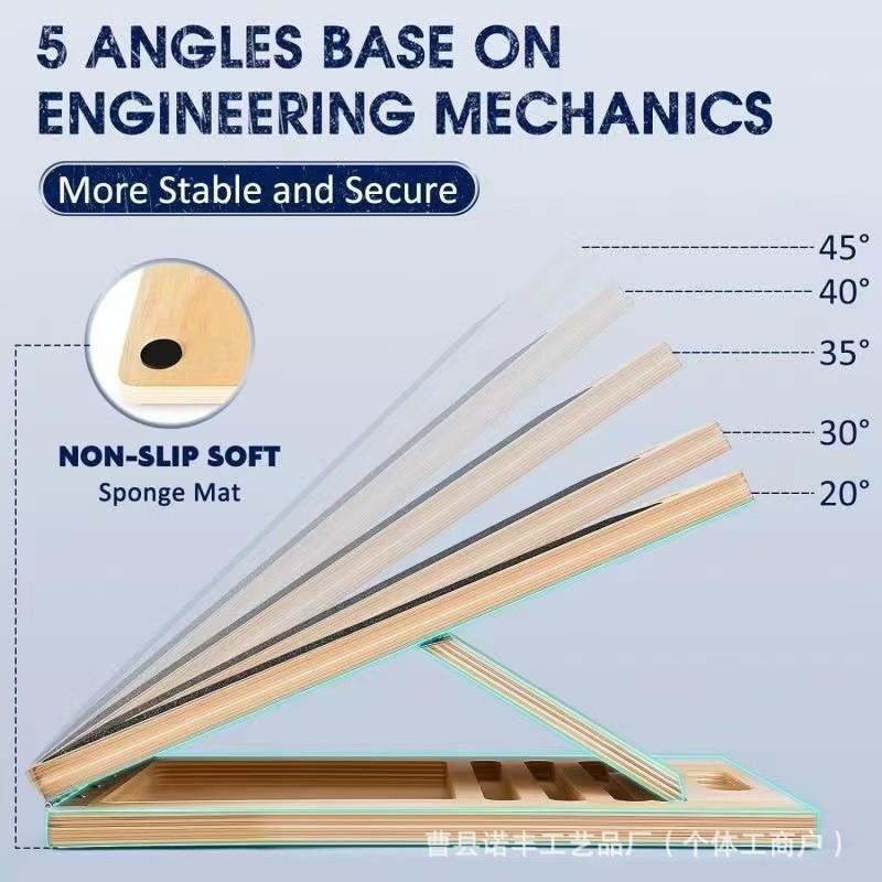 Adjustable Wooden Foldable Calf Stretcher Board for Rehabilitation and Fitness Training