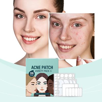 Acne Patch Variety Pack,Various Shapes Of Acne Patches, Acne Patches,reduce Redness And Swelling, Control Oil, And Fight Acne,306patches