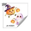 Seasonal Wall Decals Halloween Pumpkin Ghost Switch Sticker, Cartoon Light Self-Adhesive Stickers Decoration Decal for Living Room Bedroom
