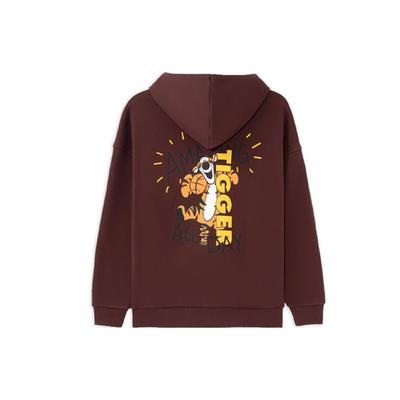 Li-Ning X Disney Winnie The Pooh Series Casual Loose Pullover Hoodie Unisex Hoodie Tawny AWDRH39-2