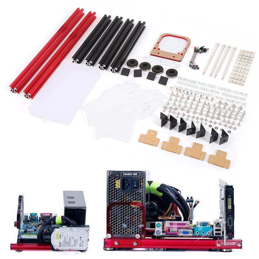 DIY Mini Open Aluminum Alloy Frame M ATX Motherboard PC Computer Case