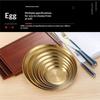 14/17/20/23Cm Round Plate Dessert Plate Fruit Dish Barbecue Plate Bone Spitting Dish 201 Stainless Steel Tray Tableware