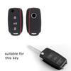 Autoschlüsselhülle für VW Golf Jetta POLO für Skoda Yeti Superb Rapid Octavia für SEAT Leon Ibiza 3-Tasten-Silikon-Schlüsselhülle