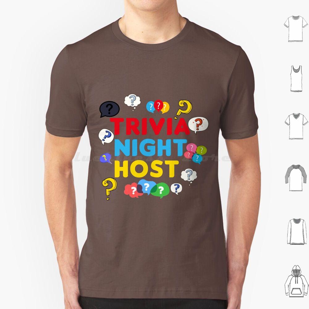 Trivia Night Host Quiz Game Entertainer Moderator Emcee T Shirt Cotton Men Women DIY Print Zapz Trivia Night Attire Trivia S