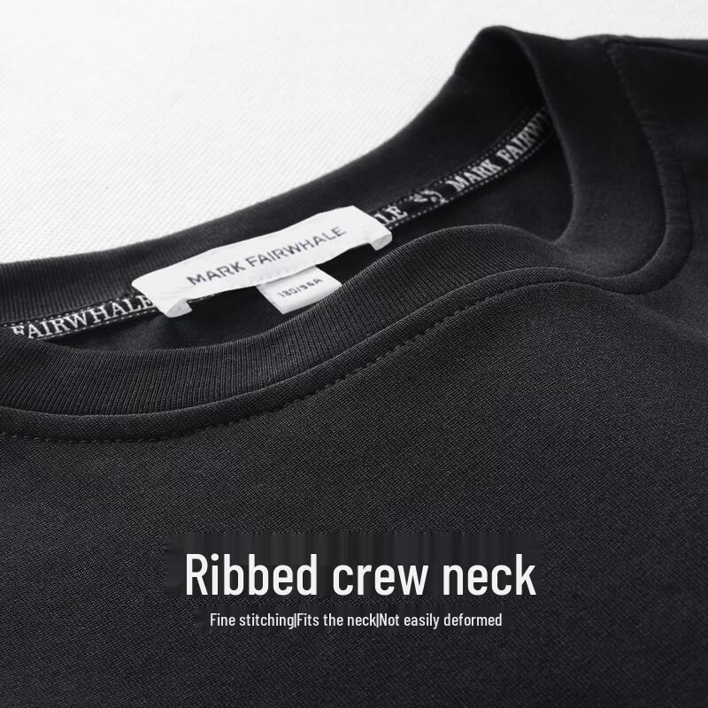 Mark Fairwhale Men's Embossed Embroidery Round Neck T-Shirt