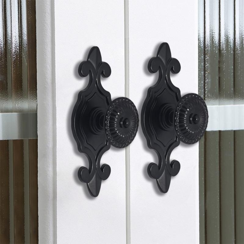 Pack Of 2 Antique Drawer Pulls Retro Cupboard Handles Easy Installation Strong Designs 7.35cm Length for Furniture