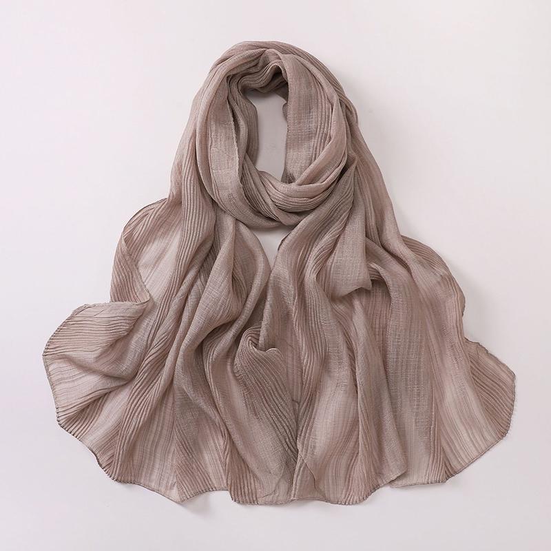 Ramadan Woman Muslim Hijabs Fashion Soft Long Scarf Shawl Plain Cotton Jersey Scarves Turban Spring Lady Wrap Shawls Headband