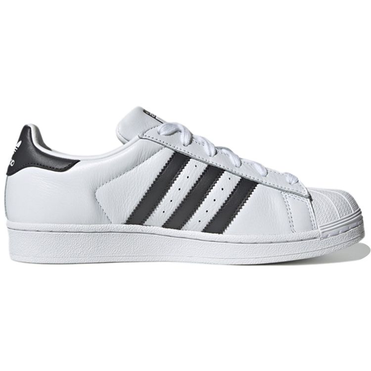 Adidas Originals Superstar Low Top Sneakers Women Sneakers Black White Gold EH1214