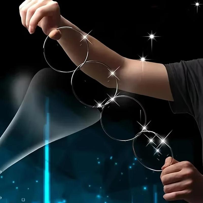 4Pcs/set Magic Rings Fun Toys Magical Tricks Classic Linking Iron Hoops Playing Props Close-up Magic for Beginner Magicians TMZ