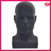3X Male Mannequin Head Professional Manikin Head For Display Wigs Hats Headphone Display Stand (Matte Black)