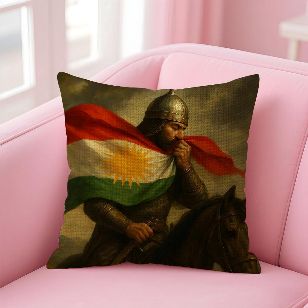 

Kurdistan Hot Cushion Cover Natural Linen Pillow Case DoubleSided Print Decorative Sofa Pillowcase Home Decor Gift 30x30cm