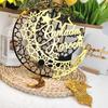 Acrylic Eid Mubarak Wall Pendant Golden Hanging Decoration Ramadan Kareem Door Sign Mirror Moon Star Drop Ornaments