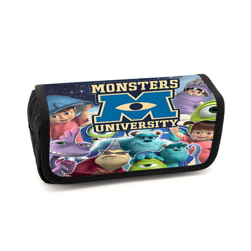Monsters, Inc. Pouzdro na tužky Animovaný periferní úložný sáček Pouzdro na psací potřeby