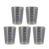 5Pcs/set Clear Laboratory Measuring Cylinder for Kitchen Cooking Measuring Tool Liquid Measuring Cup Clear Kitchen Cup