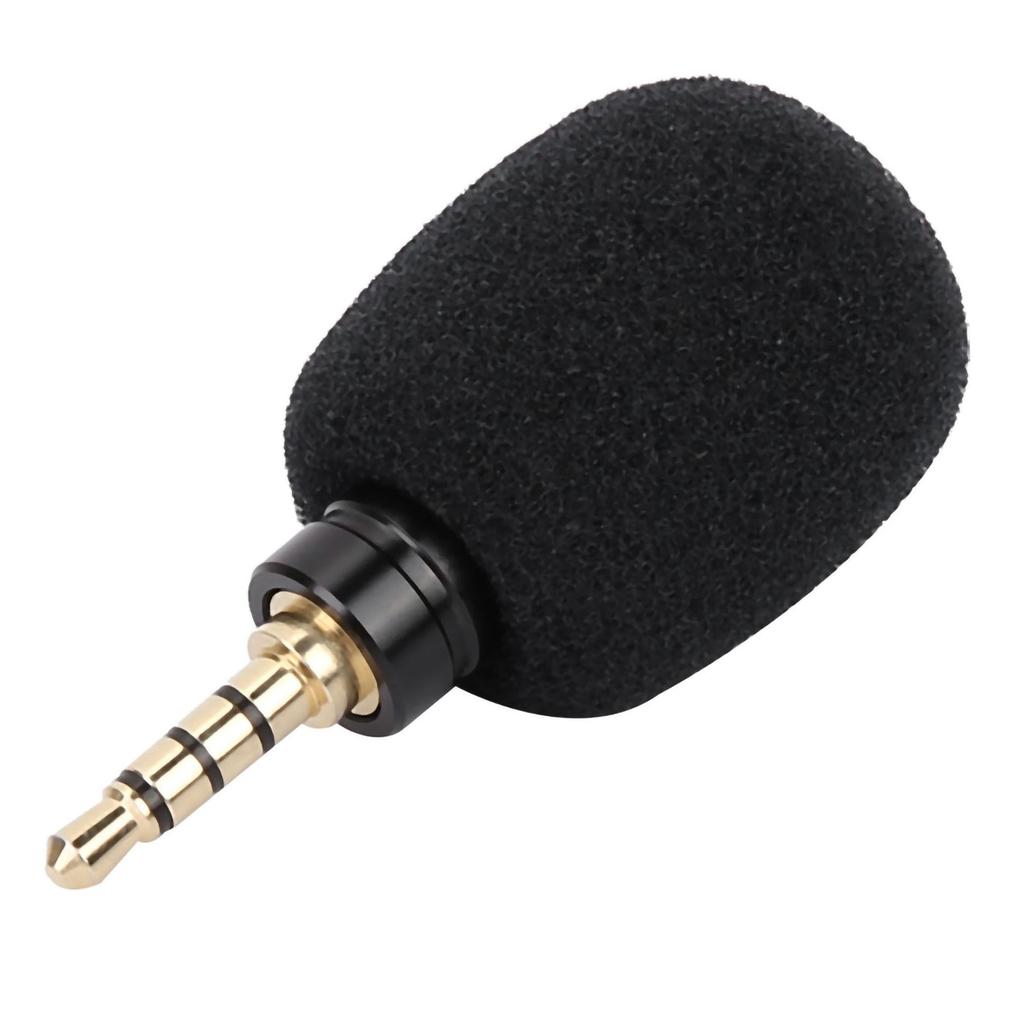Minimikrofon bærbar 3,5 mm jackplugg for mobiltelefon (Fire polet)