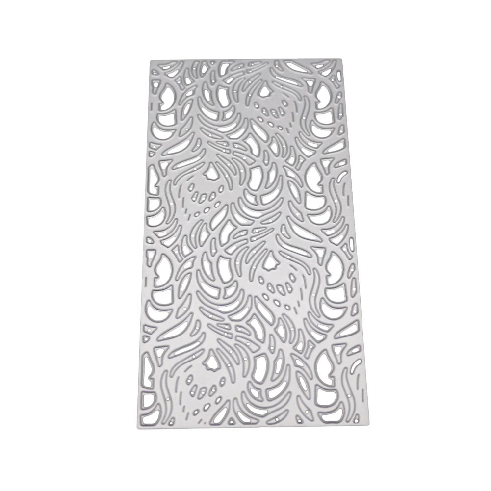 Abstract Pattern of Rectangular Frame Metal Silvery Stencil Embossing Cutting Dies For Diy Scrapbooking Paper Album Cards Making