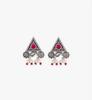 Silver Brass Triangle Stud Statement