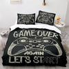 Boy's Gamepad Duvet Cover Set Single Double Size For Boys Girls Game Lover Bedding Set Polyester Comforter Cover With Pillowcase