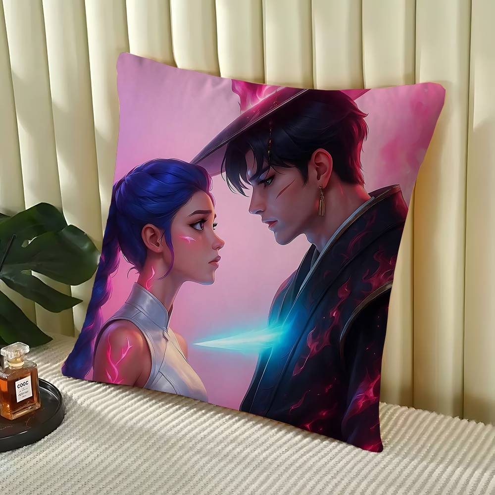 KPop lovci démonů Rumi Jinu Steh Šťastný drak Povlak na polštář Potah na polštář na pohovku Dekorace do pokoje Dětský dárek
