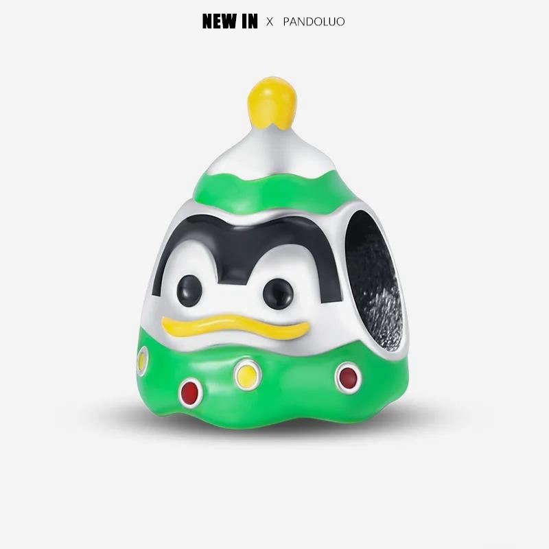 New In Christmas Series Charm Beads Fits Pandach Original Bracelet For Women Copper Pendant Bead Jewelry Festival Gift