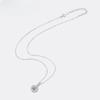 Moissanite Necklace for Women S925 Pure Silver Round Laboratory Diamond Pendant Fashionable Wedding Luxury Jewelry