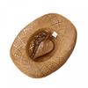 Ladies Wide Brim Straw Cowgirl Hat with Beaded Band for Western Style Sun Protection At the Beach or Hiking Adventure