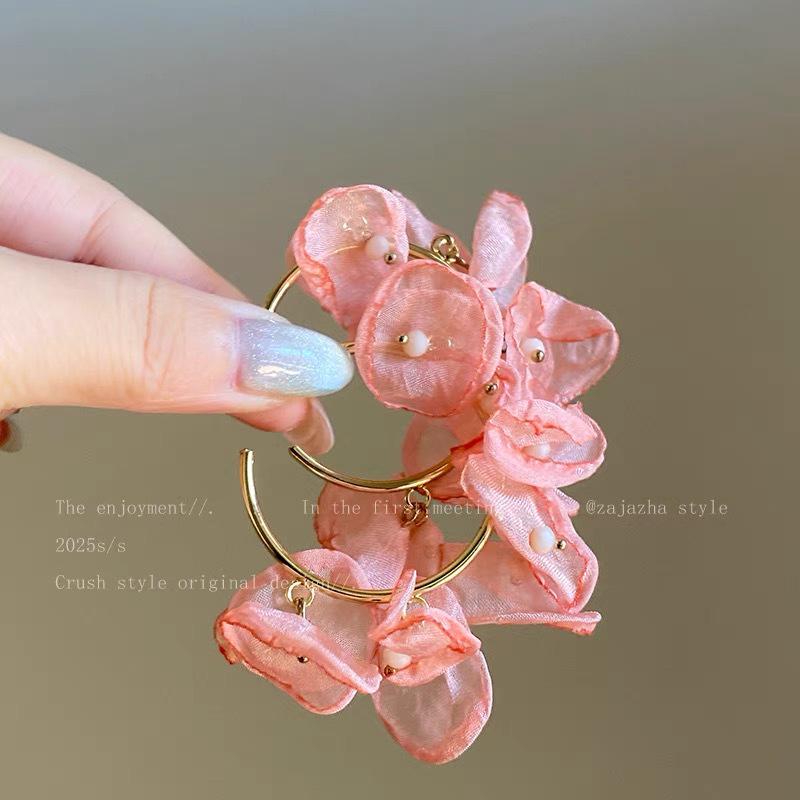Yellow Petal Tassel Earrings - Bold Beach Vacation Flower Studs for Women, Super Hot & Beautiful Style 2025.